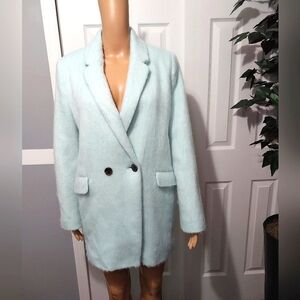 Old Navy Fuzzy Oversized Wool Blazer,‎ Size M